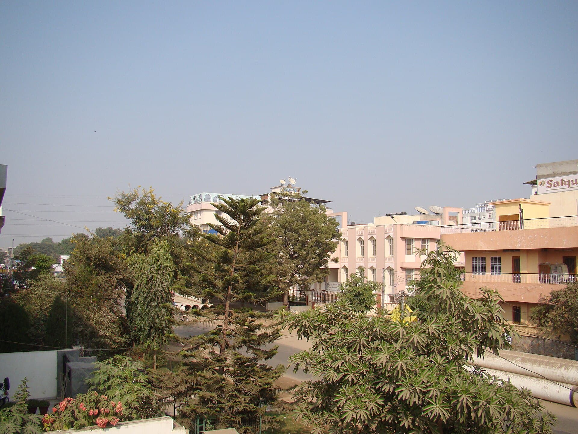 Rooftop view over Vaishali Nagar, Jaipur